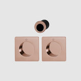 Hoppe Pocket door set M443 Copper/ polished