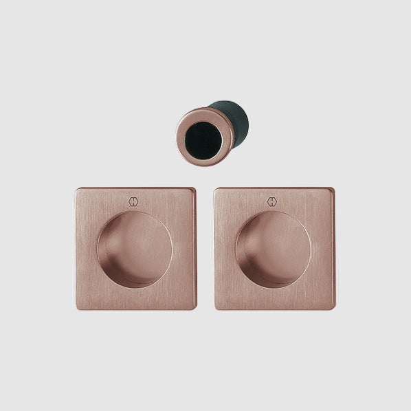 Hoppe Pocket door set M443 Copper