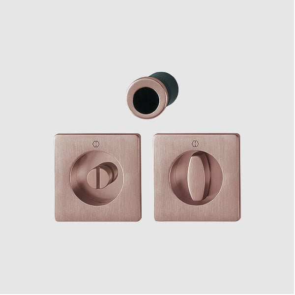Hoppe Pocket door set - Emergency release / turn M443 Copper