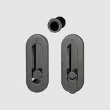 Hoppe Pocket door set Emergency release / turn M472 Polished Black