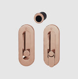 Hoppe Pocket door set - Emergency release / turn M472 Copper/ polished