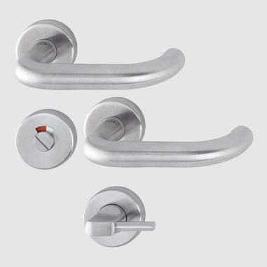 Hoppe E138Z/42K/42KS Secusan Paris lever on rose complete with Disabled bathroom