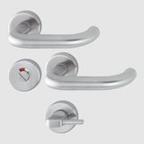 Hoppe E138Z/42K/42KS Secusan Paris lever on rose complete with Disabled bathroom