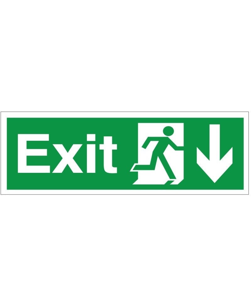 Rainbow EX.42 Exit Arrow Down Sign