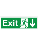 Rainbow EX.42 Exit Arrow Down Sign