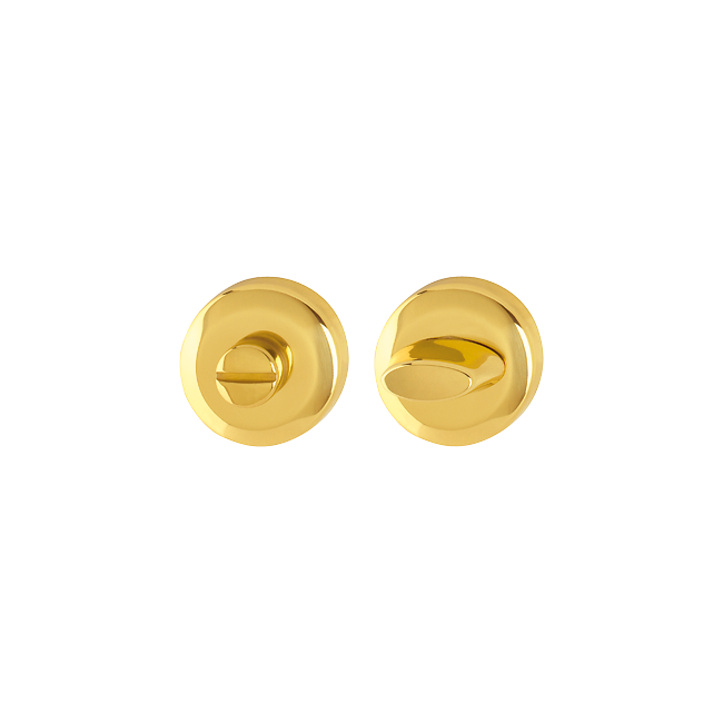 Hoppe M23KS Handle Sets Interior Door Bathroom turn release Polished Brass
