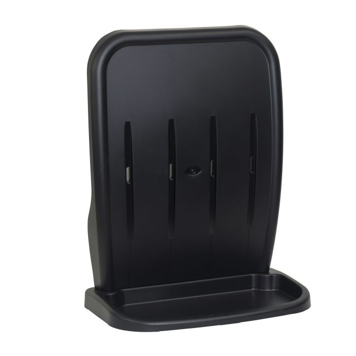 Firechief HS25/BLACK Moulded Two Part Double Stand Black