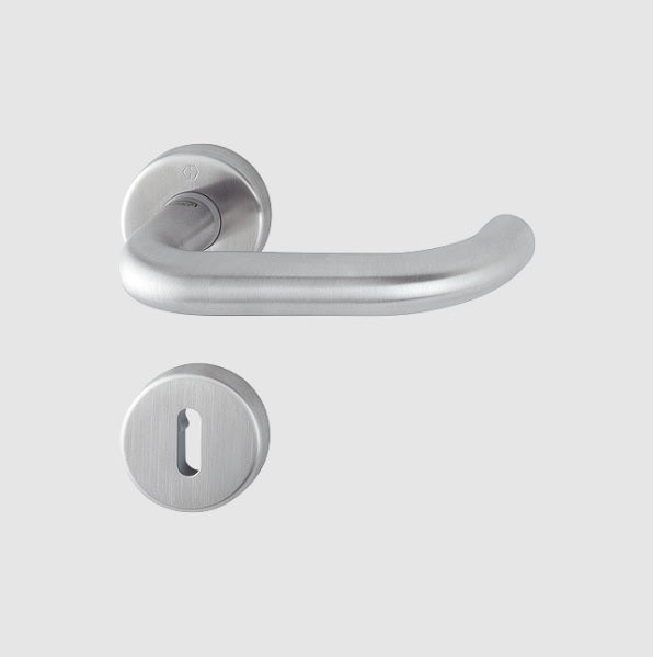 Hoppe E138Z/42K/42KS Secusan Paris lever on rose complete with Lever key escutcheon