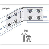 Unistrut U12/HSP/H U12 Cable Ladder 125mm Hortizontal Couplers Hot Dipped Galvanised