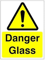 Rainbow Wag39W Danger Glass Sign