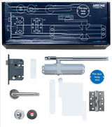 Hoppe Arrone Fire Door Hardware Kit B - Bathroom Door Locking