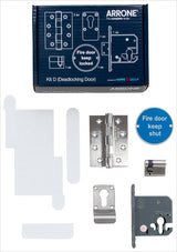 Hoppe Arrone Fire Door Hardware Kit D - Deadlocking Door