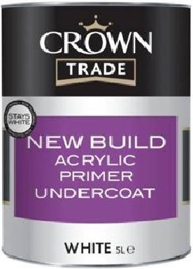 Crown 5089161 New Build Acrylic Primer Undercoat - White 5L