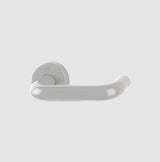 Hoppe Paris AR600/20-DW Steel Core Lever on 8mm Rose - Manhattan Grey
