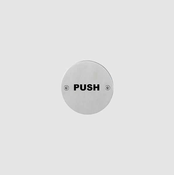 Hoppe AR308-PUSH SSS 76mm push sign