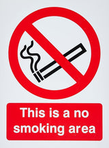 Hr Prof Prs01 This Is A No Smoking Area Sign