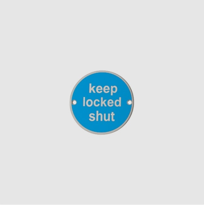 Hoppe Arrone AR900 SSS 76mm Keep Locked shut sign