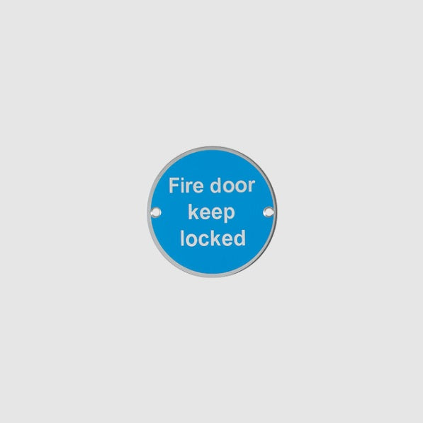 Hoppe AR901 SSS 76mm Fire door keep locked sign