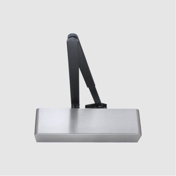 Hoppe Arrone AR1500-SSS Door Closer Black Arm/Silver Cover