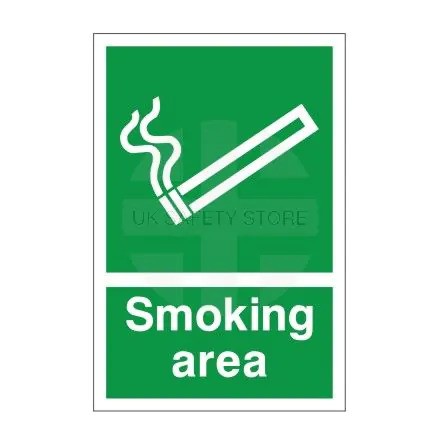 Rainbow FA11F Smoking Area Sign 200x300mm