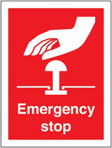 Rainbow FA 18F Emergency Stop Sign