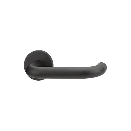 HOPPE ARRONE AR961 AR961/60-3-SP-BLK Stainless Steel Lever Handle Set On Rose For Interior Doors