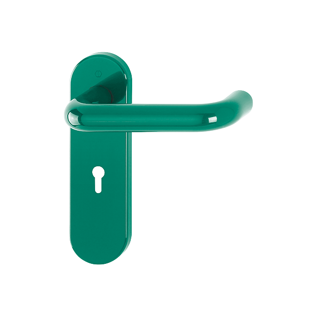 Hoppe K138/353K (AR600/22) Paris Handle Sets Lever key 57mm Centers on Radius Plate