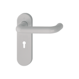 Hoppe K138/353K (AR600/22) Paris Handle Sets Lever key 57mm Centers on Radius Plate