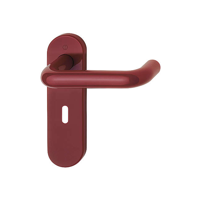 Hoppe K138/353K (AR600/22) Paris Handle Sets Lever key 57mm Centers on Radius Plate