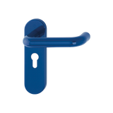 Hoppe K138/353K (AR600/23) Paris Handle Sets Euro 47.6mm Centers On Radius Plate