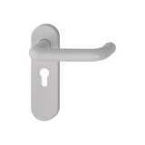 Hoppe K138/353K (AR600/23) Paris Handle Sets Euro 47.6mm Centers On Radius Plate