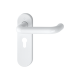 Hoppe K138/353K (AR600/23) Paris Handle Sets Euro 47.6mm Centers On Radius Plate