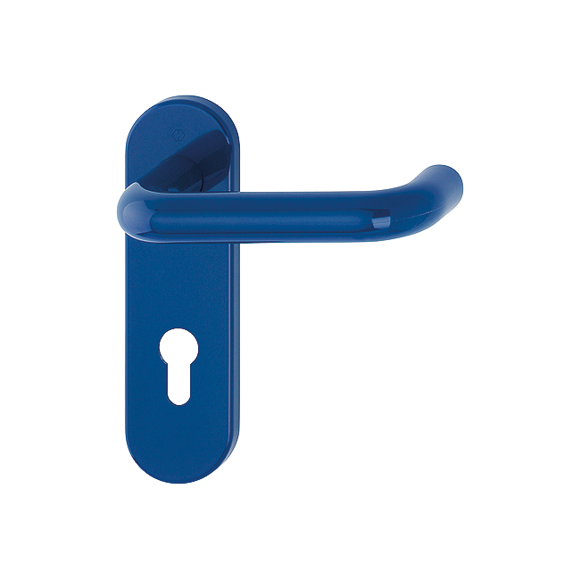 Hoppe K138/353K (AR600/23-72) Paris Handle Sets Euro 72mm Centers On Radius Plate