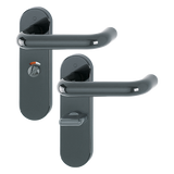 Hoppe K138/353K (AR600/25) Paris Handle Sets Bathroom 57mm Centers On Radius Plate
