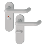 Hoppe K138/353K (AR600/25) Paris Handle Sets Bathroom 57mm Centers On Radius Plate