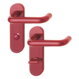 Hoppe K138/353K (AR600/23-78) Paris Handle Sets Euro 72mm Centers On Radius Plate