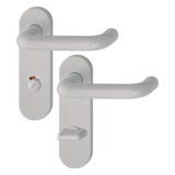 Hoppe K138/353K (AR600/23-78) Paris Handle Sets Euro 72mm Centers On Radius Plate