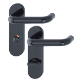 Hoppe K138/353K (AR600/23-78) Paris Handle Sets Euro 72mm Centers On Radius Plate