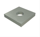 Unistrut P1019 Flat Plate Bracket M6 / M8 Square Plate Washer Hot Dip Galvanised