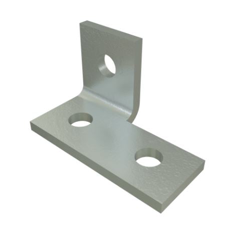 Unistrut P1037 90 Degree Angle Bracket 3 Hole Hot Dip Galvanised