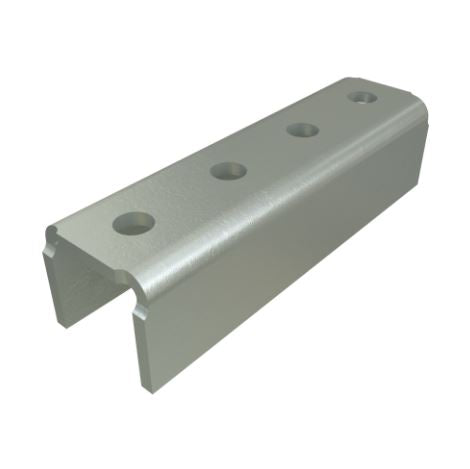 Unistrut P1377 4-Hole U Shaped Fitting Hot Dip Galvanised