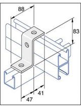 Unistrut P1453 3-Hole Z Shape Channel Bracket Hot Dip Galvanised