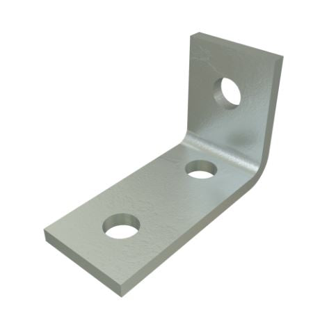 Unistrut P1458SS Stainless Steel 316 90 Degree Angle Bracket 3 Hole (2x1)