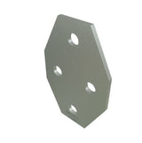 Unistrut P1580 Flat Four-Way Plate Hot Dip Galvanised