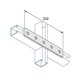 Unistrut P1941 Flat Plate Channel Support Bracket 5 Hole Hot Dip Galvanised