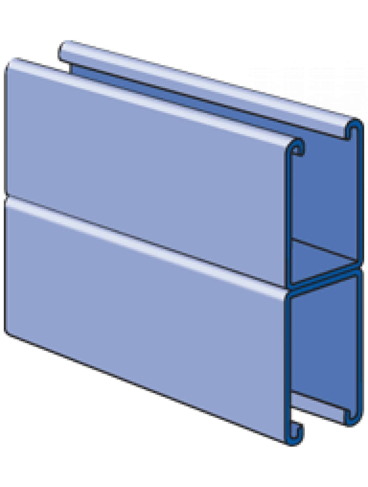 Unistrut P5501 41x124 Back to Back Pre-Galvanised Channel 6m