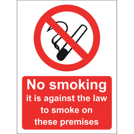 Hr Prof Prs27 No Smoking Its Against The Law To Smoke In This Pub Sign