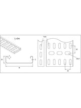 Unistrut TUMAR050HG Medium Duty Cable Tray Adjustable Riser 50MM Hot Dip Galvanised (TUMAR050HG)