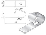 Lindapter Z10 M10 Lindapter Z Purlin Clip Zinc Plated