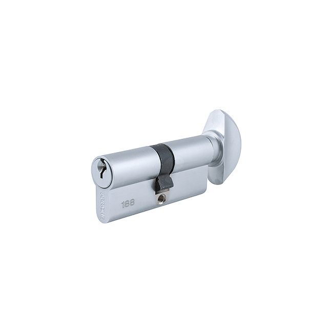 Hoppe ARRONE AR781-B 70mm Euro Cylinder And Turn - Stock Suite - Satin Chrome